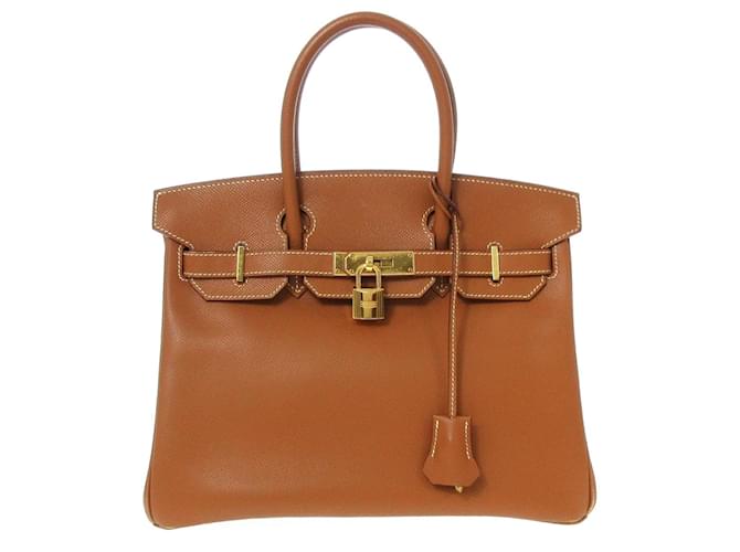 Hermès HERMES BIRKIN 30 Marrom Couro  ref.559461