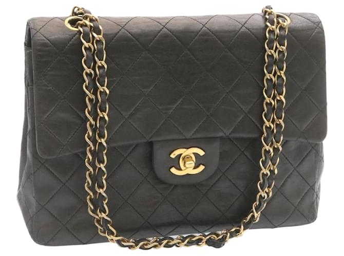 Classique Chanel Timeless Veau façon poulain Noir  ref.559914