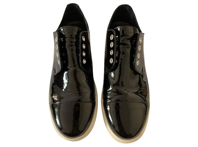 Dsquared2 Baskets noires vernies