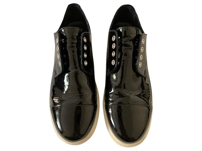 Dsquared2 Black patent sneakers Patent leather  ref.559953