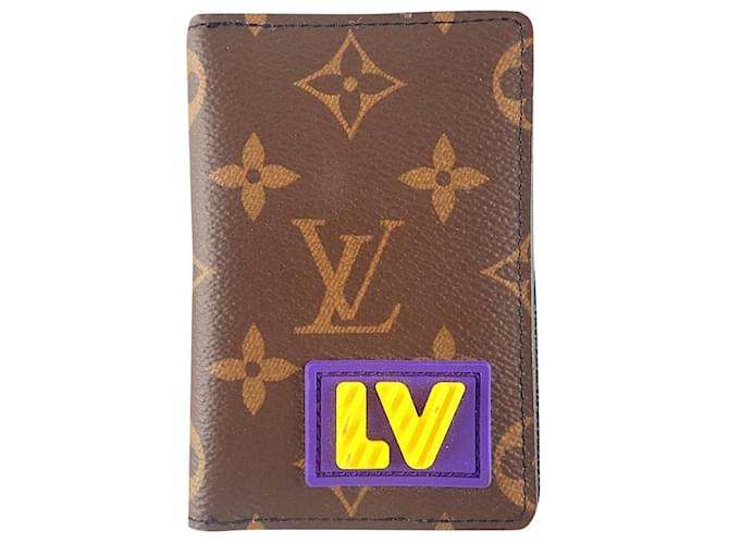 Louis Vuitton Limited Edition Monogram Pocket Organizer Brown Cloth  ref.559973 - Joli Closet