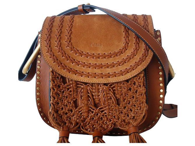 Chloé Borsa Chloe Hudson Caramello Pelle