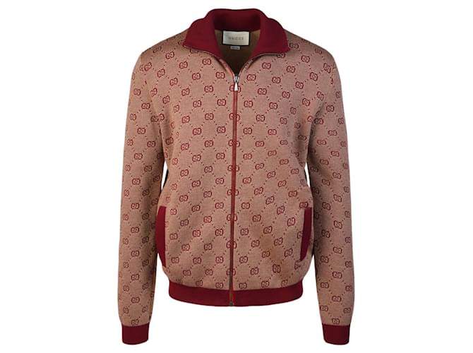 Giacca della tuta in lana GG di Gucci Multicolore  ref.560541