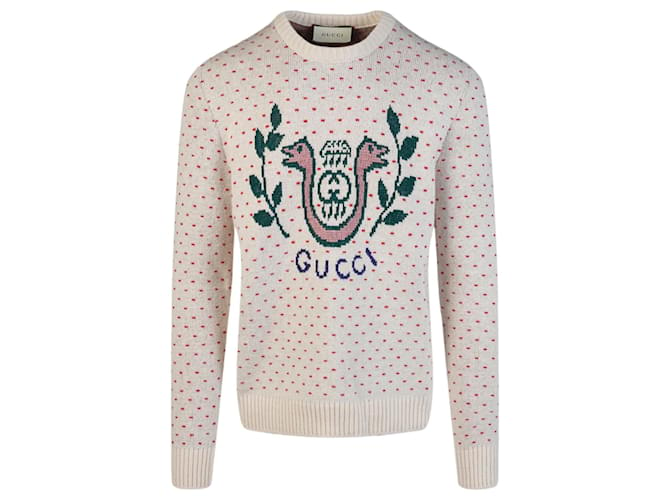Gucci Fair-Isle-Pullover mit Rundhalsausschnitt Mehrfarben  ref.560878