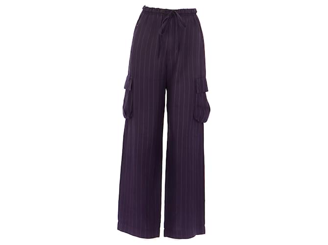 Yohji Yamamoto Pantalones Púrpura  ref.561052