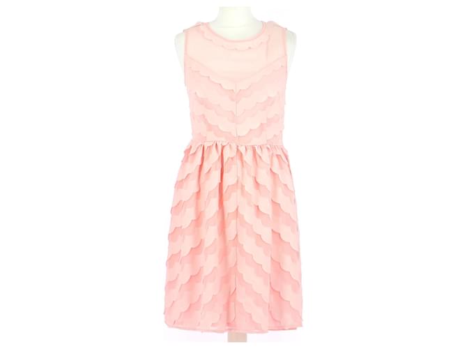Claudie Pierlot robe Pink Polyester  ref.561058