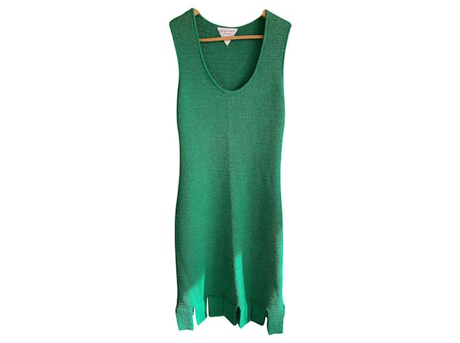 Bottega Veneta Dresses Green Cotton  ref.561146