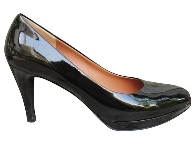 Autre Marque Heyraud patent pumps p 38 Black Varnish  ref.561167