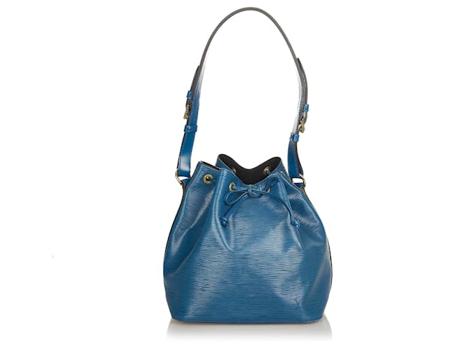 Louis Vuitton Blue Epi Petit Noe Azul Cuero  ref.561257