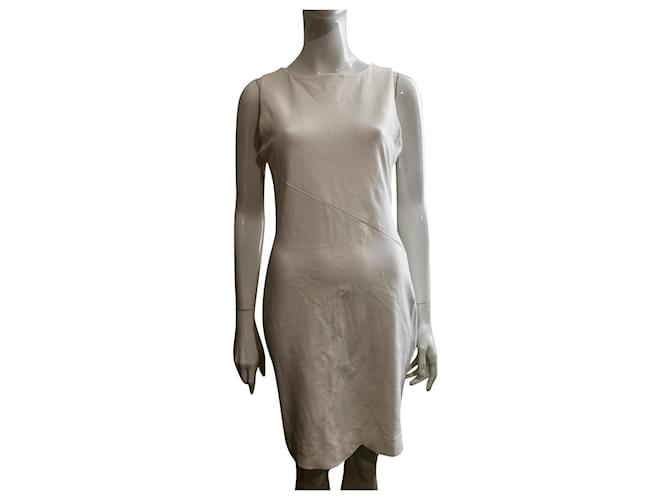 Diane Von Furstenberg DvF Leigh viskose knit dress in white Viscose  ref.561368