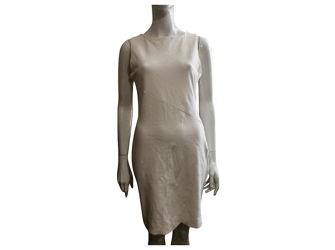 Diane Von Furstenberg DvF Leigh Viskose-Strickkleid in Weiß
