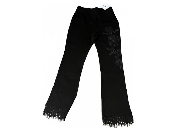 Legging Desigual Preta de Viscose Preto