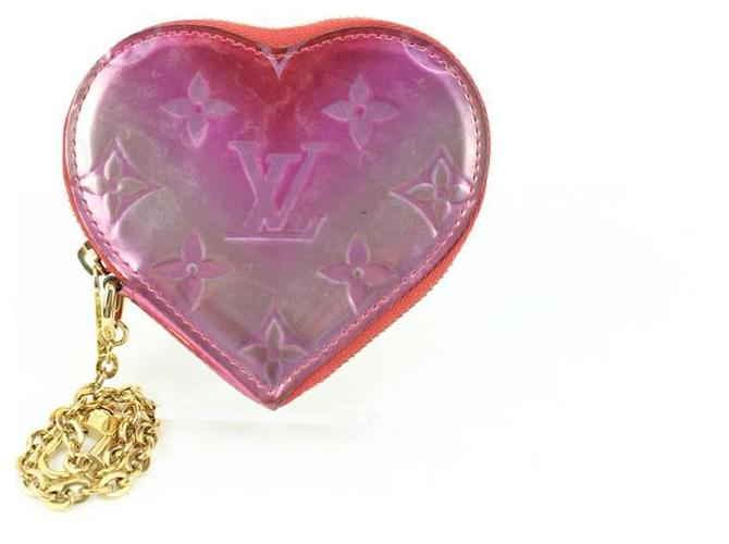 Louis Vuitton Limited Edition Vernis Monogram Degrade Heart Coin Purse 90LV225S Leather  ref.561638