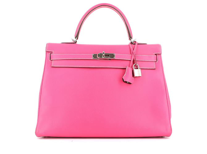 Hermès Hermes Kelly Pink Leder  ref.561954