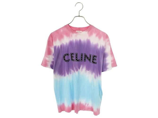 Céline chemises Coton Rose Violet Bleu clair  ref.562034