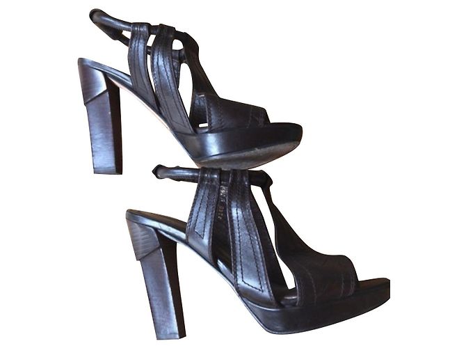 Karine Arabian Sandalen Leder Schokolade