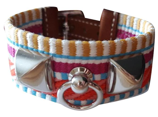 Hermès Bracelets Tissu Multicolore  ref.562081
