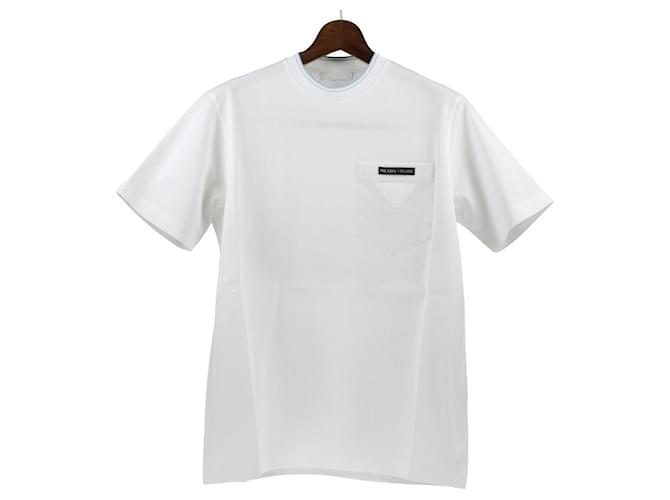 Prada Camisetas Blanco Algodón  ref.562450