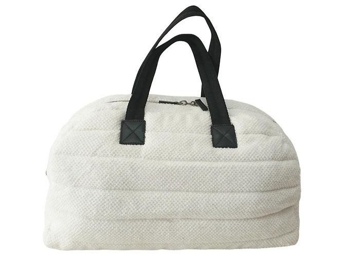 Bolso Bowling UNISEX de CHANEL Blanco roto