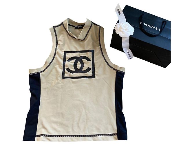 Cambon Chanel Top tank top Beige