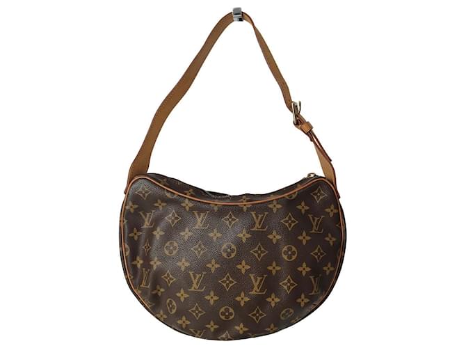 Louis Vuitton Croissant GM shoulder bag Brown Cloth  ref.563033