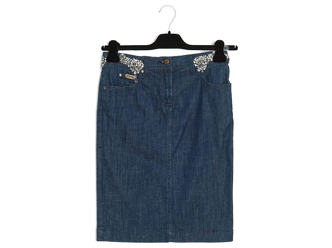 Gianfranco Ferre Vintage Gianfranco Ferre Jeansrock in Blau
