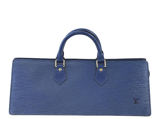 Louis Vuitton Sac Triangle Cuir Epi Bleu  ref.563108