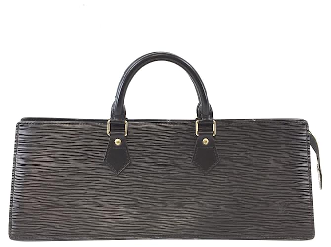 Louis Vuitton Sac Triangle Black Epi Leather  ref.563109
