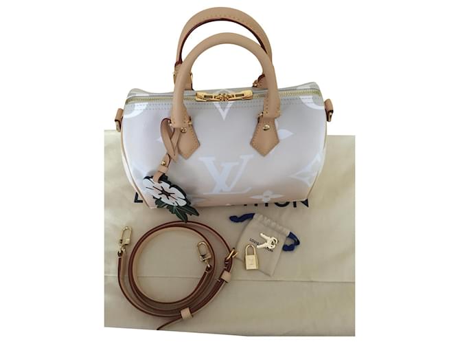 Louis Vuitton speedy Bandouliere 25 By the Pool Capsule Collection Multiple colors Leather Cloth  ref.563442