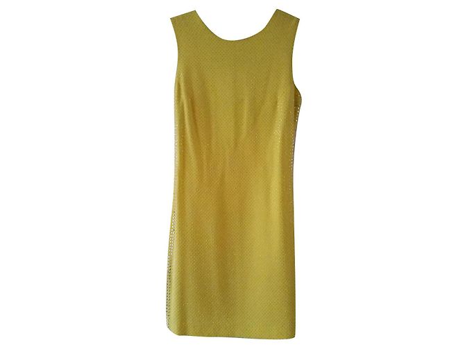 Versace For H&M VESTIDO DE SEDA CON GRECIA AL LADO VERSACE per H&M. Amarillo