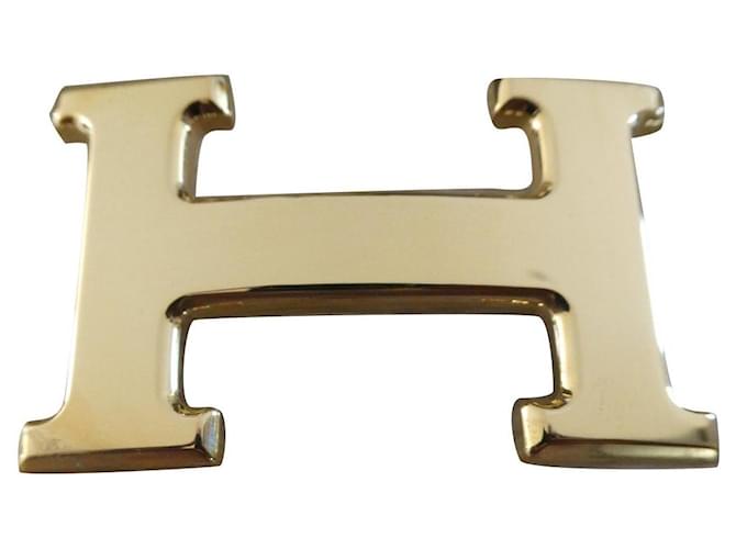 Hermès belt buckle in gold metal 32mm dustbag Gold hardware Steel  ref.563608