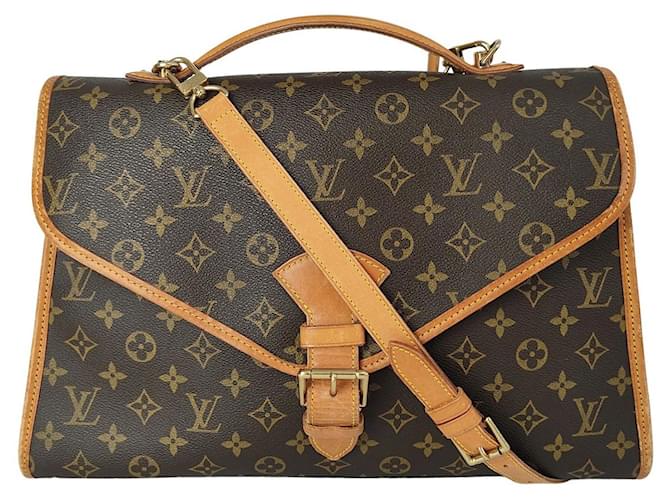 Louis Vuitton Beverly Umhängetasche Braun Leinwand  ref.563672