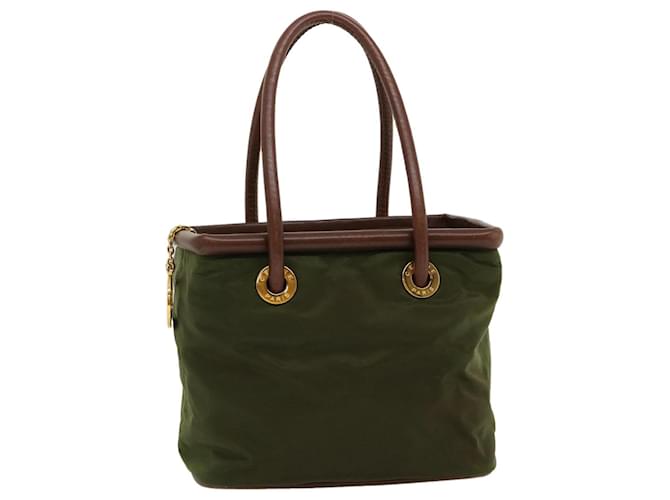 Céline Celine handbag Khaki Synthetic  ref.563843