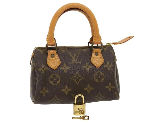 Louis Vuitton Mini Speedy Brown Cloth ref.564043 - Joli Closet