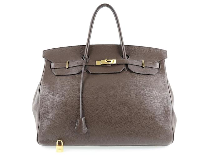 Hermès HERMES BIRKIN 40 Brown Leather  ref.564073