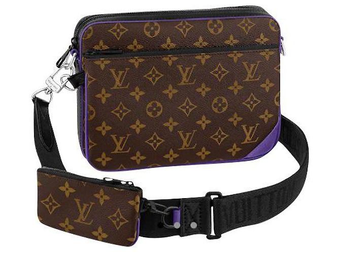 Louis Vuitton Messager LV Trio monogramme macassar Marron
