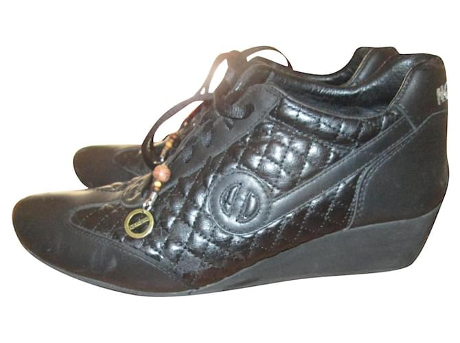 No Name Sneakers Black Leather  ref.564031