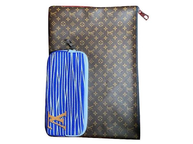 Louis Vuitton pouch to4  MULTI-POCKET Brown Cloth  ref.564060
