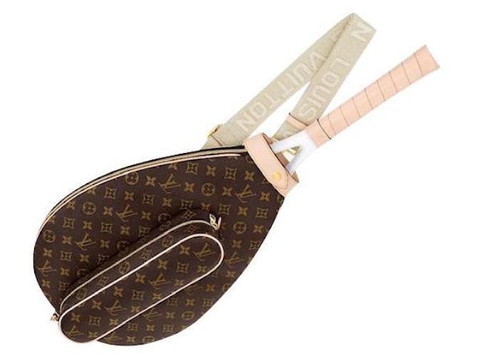 Louis Vuitton LV Tennis racket cover Brown Leather  ref.564173