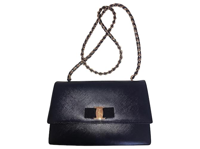 Salvatore Ferragamo Handbags Blue Leather  ref.564203