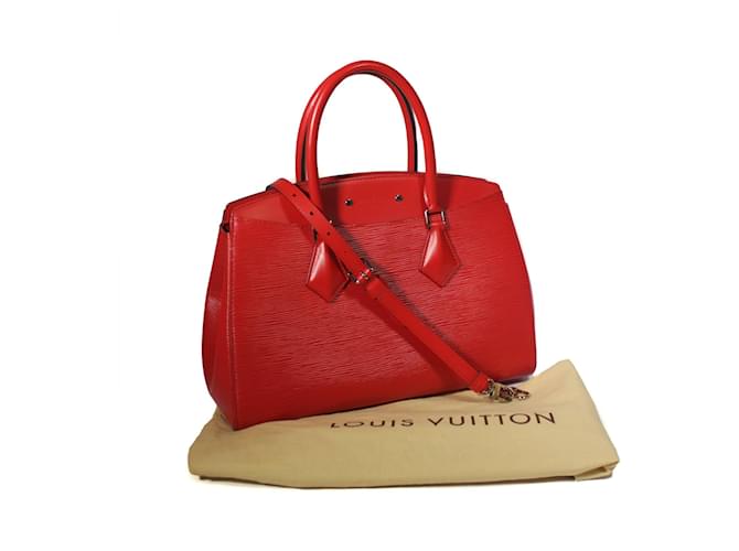 Louis Vuitton Soufflot MM Coquelicot Epi Red Leather  ref.564220