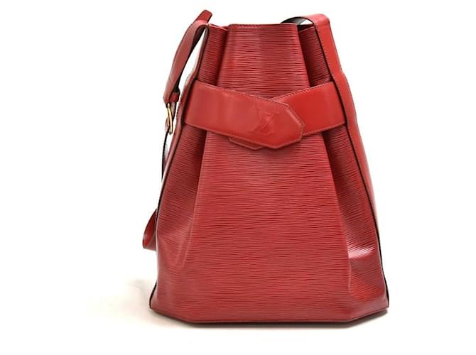 Louis Vuitton Sac Depaule GM Red Epi Rosso Pelle  ref.564223