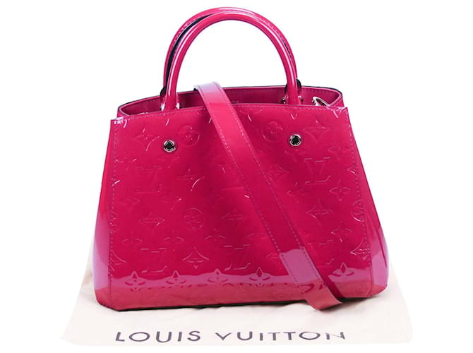 Louis Vuitton Montaigne Bb Vernis Rose Ballerine Pink Patent Leather S -  MyDesignerly