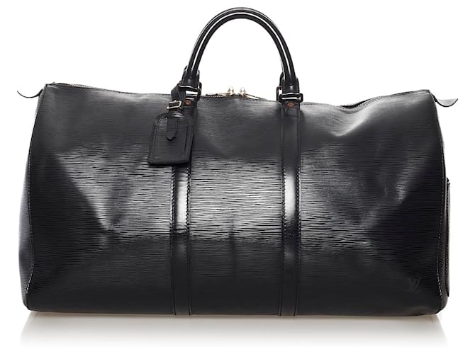 Louis Vuitton Keepall Supreme Black Leather ref.109056 - Joli Closet