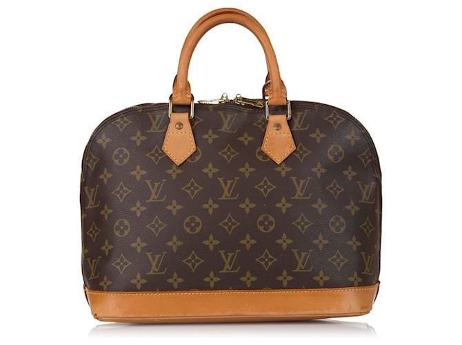 Louis Vuitton Brown Monogram Alma PM Leather Cloth  ref.564401