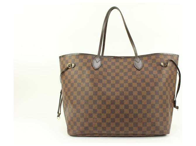 Louis Vuitton Large Damier Ebene Neverfull GM Tote bag Leather  ref.564443
