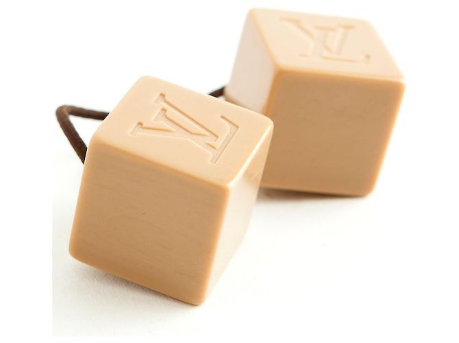 Elastico per capelli Louis Vuitton Resin Block marrone chiaro