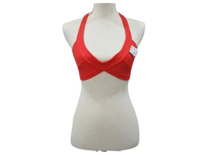 Chanel Swimwear White Red Nylon  ref.564590