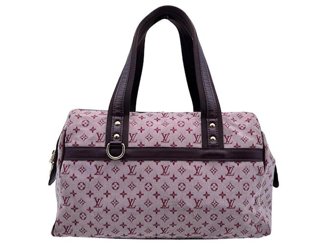 Louis Vuitton Josephine Monogram Mini Lin Gm 868689 Burgundy Canvas Satchel, Louis Vuitton