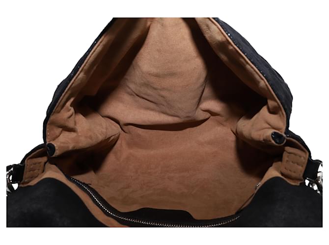 Stella Mc Cartney Stella McCartney Beckett Chain Shoulder Bag in Black Leather  ref.565476